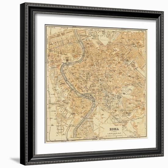 Mapa Di Roma, 1898-Lorenzo Fiore-Framed Premium Giclee Print