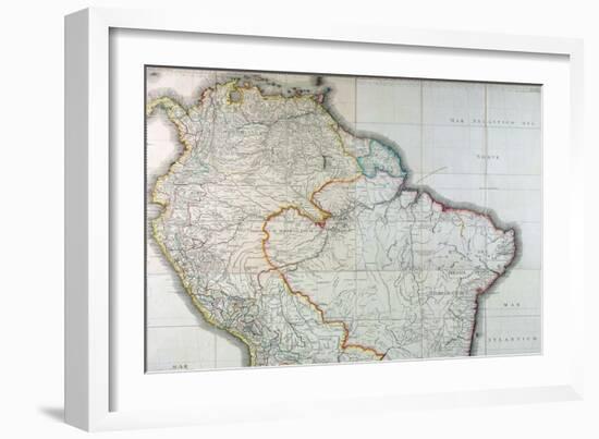 Mapa Geografico de America Meridional, 1799-Juan de la Cruz Cano y Olmedilla-Framed Giclee Print