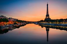Sunrise at the Eiffel Tower, Paris-Mapics-Photographic Print