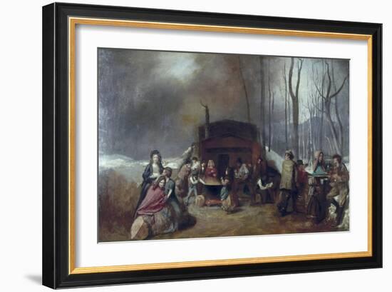 Maple Syrup, C1865-Eastman Johnson-Framed Giclee Print