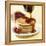 Maple Syrup Pouring over a Stack of Pancakes-Paul Poplis-Framed Stretched Canvas