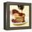 Maple Syrup Pouring over a Stack of Pancakes-Paul Poplis-Framed Stretched Canvas