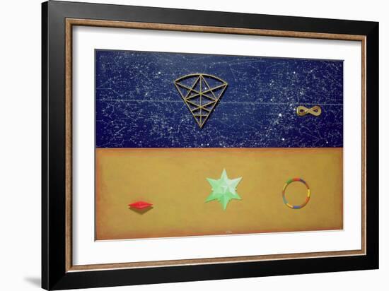 Mappa Stellare-Lucio Del Pezzo-Framed Giclee Print