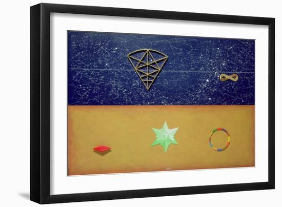 Mappa Stellare-Lucio Del Pezzo-Framed Giclee Print