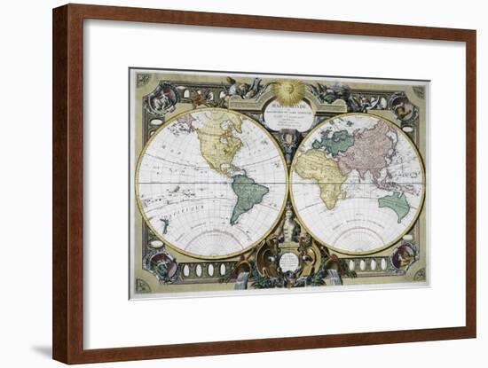 Mappe Monde-Rigobert Bonne-Framed Giclee Print