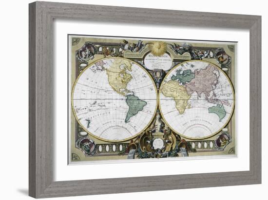 Mappe Monde-Rigobert Bonne-Framed Giclee Print