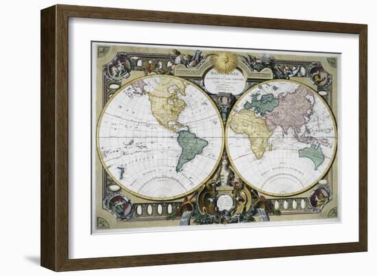 Mappe Monde-Rigobert Bonne-Framed Giclee Print