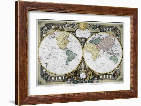 Mappe Monde-Rigobert Bonne-Framed Giclee Print