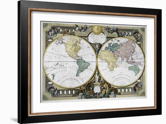 Mappe Monde-Rigobert Bonne-Framed Giclee Print