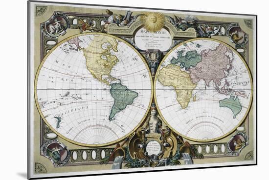 Mappe Monde-Rigobert Bonne-Mounted Giclee Print