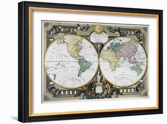 Mappe Monde-Rigobert Bonne-Framed Giclee Print