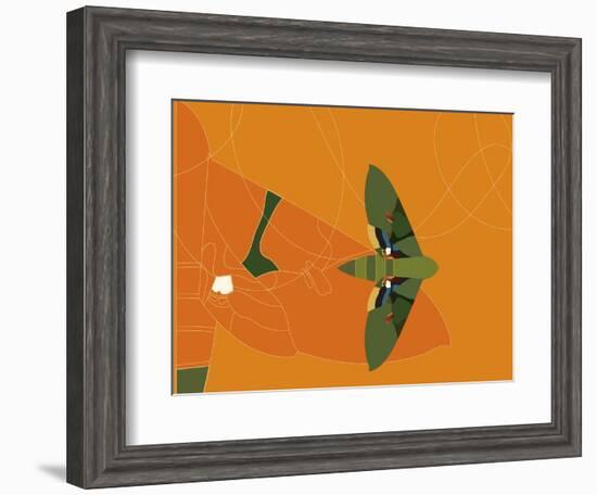 Mapped Out Flight-Belen Mena-Framed Giclee Print