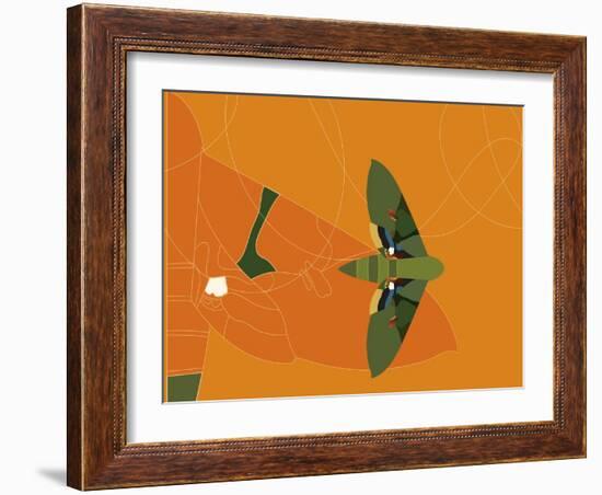 Mapped Out Flight-Belen Mena-Framed Giclee Print