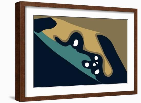 Mapped Terrain-Belen Mena-Framed Giclee Print