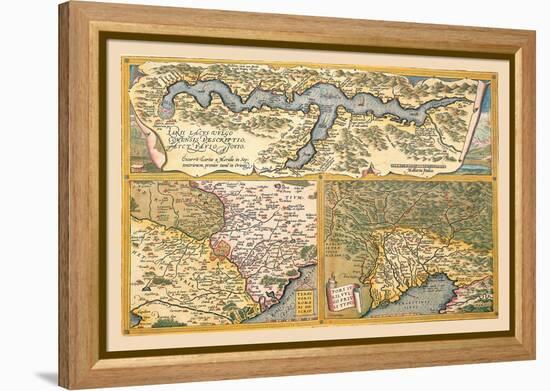 Maps of Rome-Abraham Ortelius-Framed Stretched Canvas