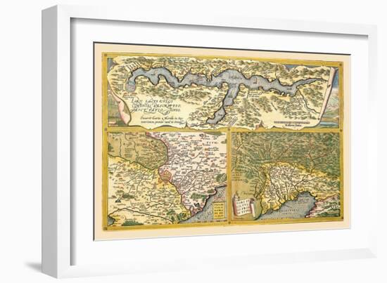Maps of Rome-Abraham Ortelius-Framed Art Print
