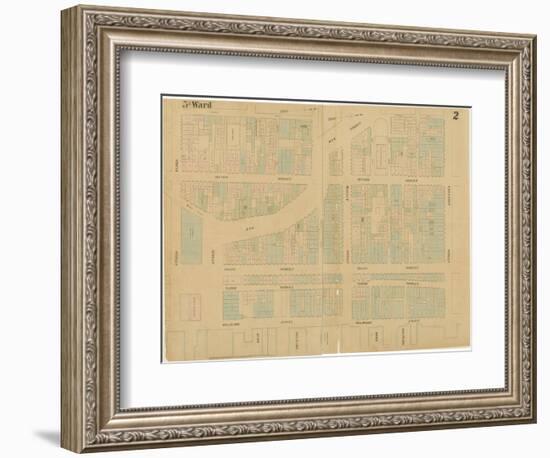 Maps of the City of Philadelphia, Volume 1, Plate 2, 1860-Ernest and Locher, William Hexamer-Framed Giclee Print