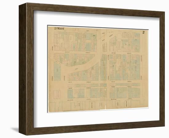 Maps of the City of Philadelphia, Volume 1, Plate 2, 1860-Ernest and Locher, William Hexamer-Framed Giclee Print