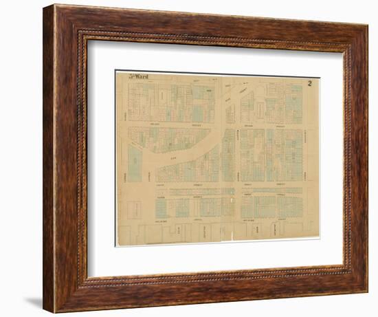 Maps of the City of Philadelphia, Volume 1, Plate 2, 1860-Ernest and Locher, William Hexamer-Framed Giclee Print