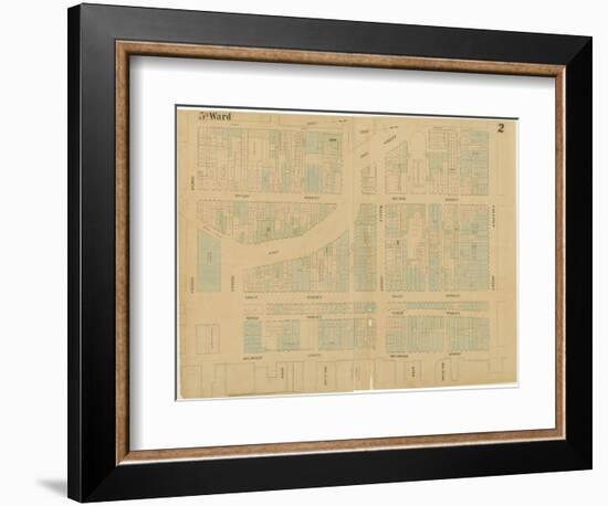 Maps of the City of Philadelphia, Volume 1, Plate 2, 1860-Ernest and Locher, William Hexamer-Framed Giclee Print