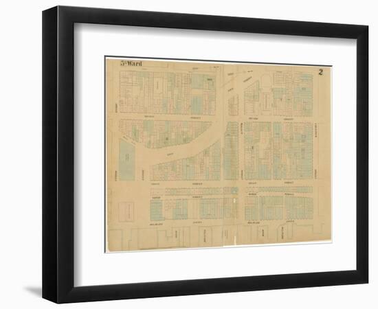 Maps of the City of Philadelphia, Volume 1, Plate 2, 1860-Ernest and Locher, William Hexamer-Framed Giclee Print