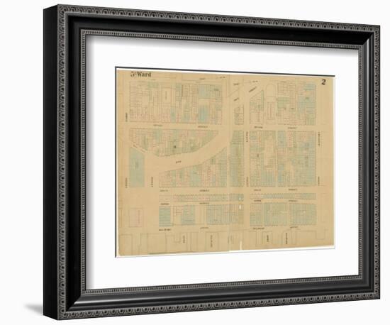 Maps of the City of Philadelphia, Volume 1, Plate 2, 1860-Ernest and Locher, William Hexamer-Framed Giclee Print