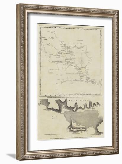 Maps of the Discoveries Made During the Arctic Expedition-null-Framed Giclee Print