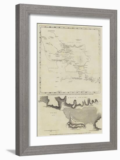 Maps of the Discoveries Made During the Arctic Expedition-null-Framed Giclee Print