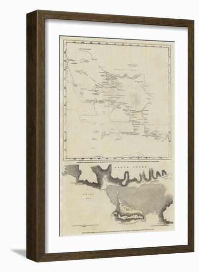 Maps of the Discoveries Made During the Arctic Expedition-null-Framed Giclee Print