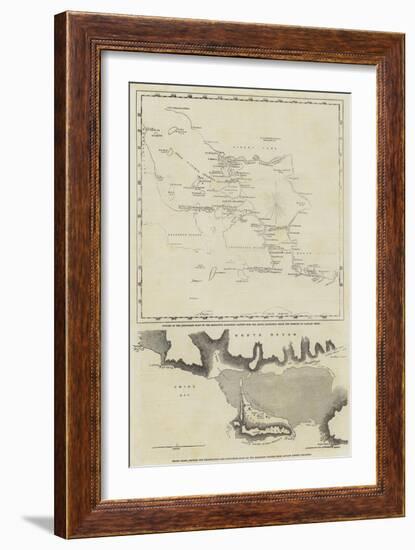 Maps of the Discoveries Made During the Arctic Expedition-null-Framed Giclee Print