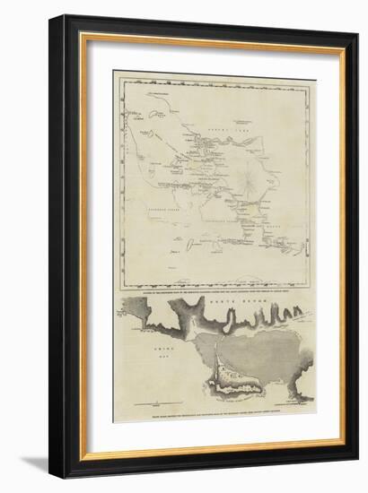 Maps of the Discoveries Made During the Arctic Expedition-null-Framed Giclee Print