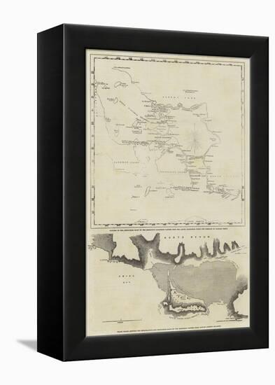 Maps of the Discoveries Made During the Arctic Expedition-null-Framed Premier Image Canvas