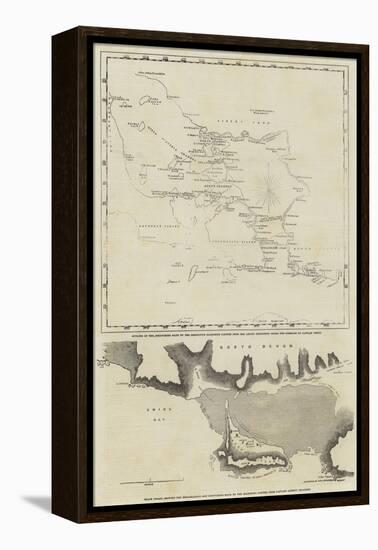 Maps of the Discoveries Made During the Arctic Expedition-null-Framed Premier Image Canvas