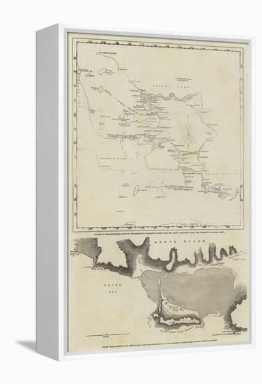 Maps of the Discoveries Made During the Arctic Expedition-null-Framed Premier Image Canvas