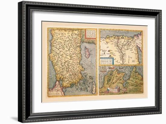 Maps of Turkey, Egypt, and Libya-Abraham Ortelius-Framed Art Print