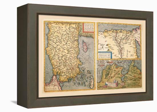 Maps of Turkey, Egypt, and Libya-Abraham Ortelius-Framed Stretched Canvas