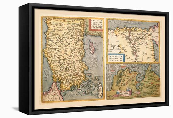 Maps of Turkey, Egypt, and Libya-Abraham Ortelius-Framed Stretched Canvas