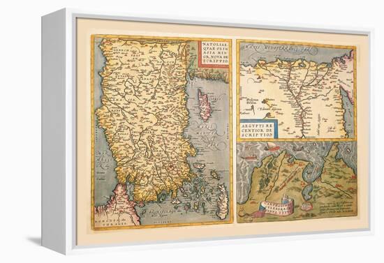 Maps of Turkey, Egypt, and Libya-Abraham Ortelius-Framed Stretched Canvas