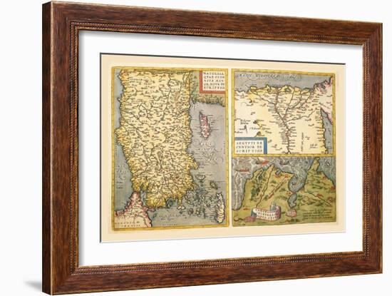 Maps of Turkey, Egypt, and Libya-Abraham Ortelius-Framed Art Print