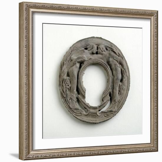 Maquette for a Pendant with an Arabesque Escutcheon-Alfred Gilbert-Framed Giclee Print