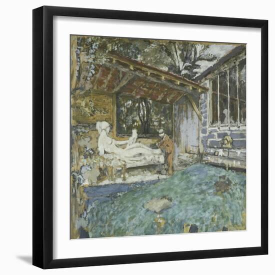 Maquette pour un portrait de Maillol-Edouard Vuillard-Framed Giclee Print