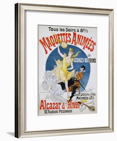 Maquettes Animees De Georges Bertrand Poster-Jules Chéret-Framed Giclee Print