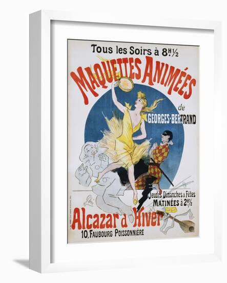 Maquettes Animees De Georges Bertrand Poster-Jules Chéret-Framed Giclee Print