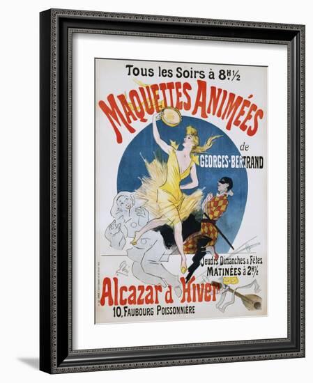 Maquettes Animees De Georges Bertrand Poster-Jules Chéret-Framed Giclee Print