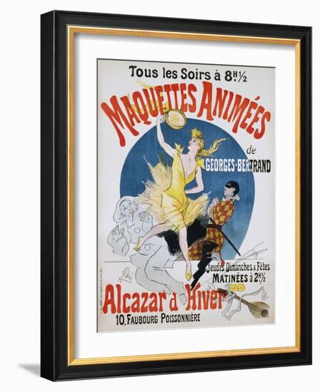 Maquettes Animees De Georges Bertrand Poster-Jules Chéret-Framed Giclee Print