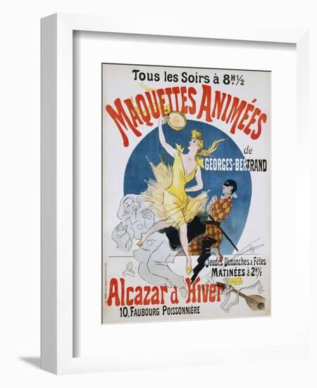 Maquettes Animees De Georges Bertrand Poster-Jules Chéret-Framed Giclee Print