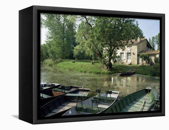 Marais Poitevin, Near Coulon, Western Loire, Poitou Charentes, France-Michael Busselle-Framed Premier Image Canvas