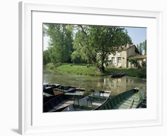 Marais Poitevin, Near Coulon, Western Loire, Poitou Charentes, France-Michael Busselle-Framed Photographic Print