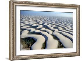 Maranhao State, Brazil - August. 21. 2010 : Aerial View of Lencois Maranhenses National Park, Brazi-T photography-Framed Photographic Print