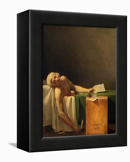 Marat Assassinated (The Death of Marat) by Jacques-Louis David-Fine Art-Framed Premier Image Canvas